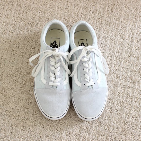 Vans Shoes - Old Skool Shoe Vans in Baby Blue/True White